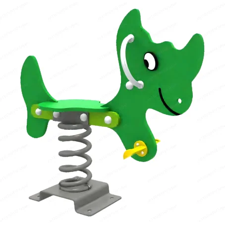 Outdoor spring rocking horse, durable PE rocking horse, animal themed rocking 100kg load-bearing, suitable for playgrounds