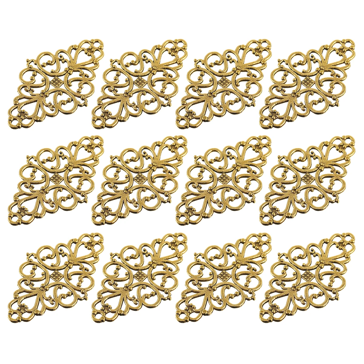 

40pcs Vintage Alloy Jewelry Accessories Durable DIY Supplies Metal Charms Necklace Bracelet Decorations Craft Projects Pendant