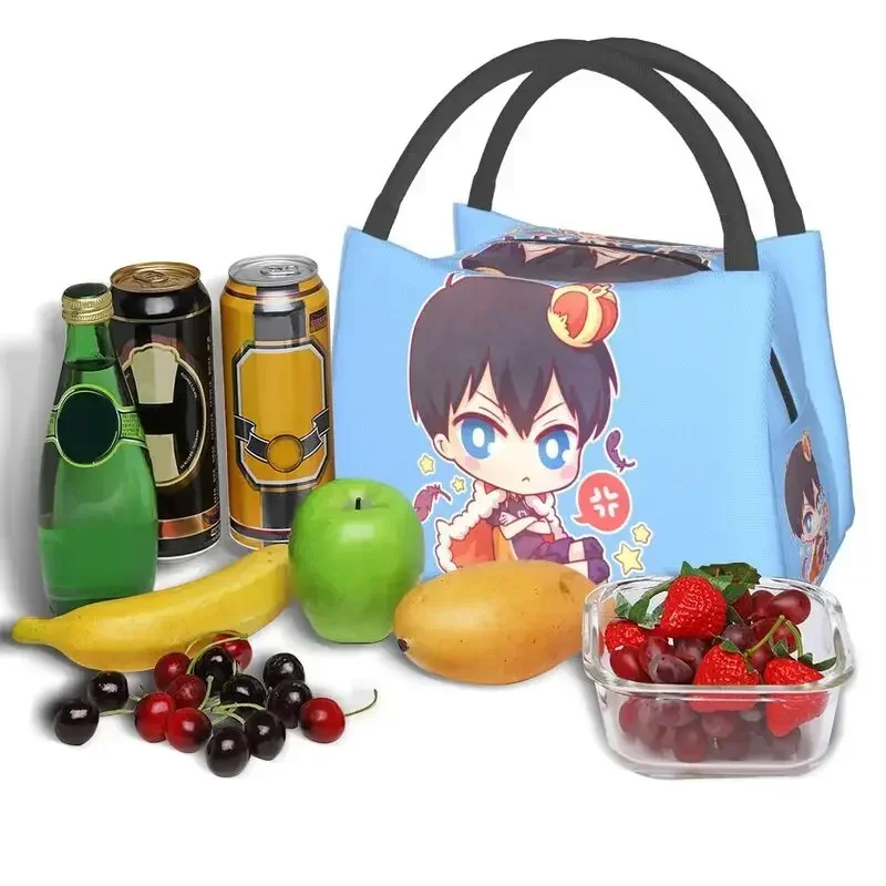 Haikuu Tobio Kageyama 휴대용 도시락 상자 여성 누출 방지 일본 배구 애니메이션 만화 열 쿨러 식품 절연 점심 가방