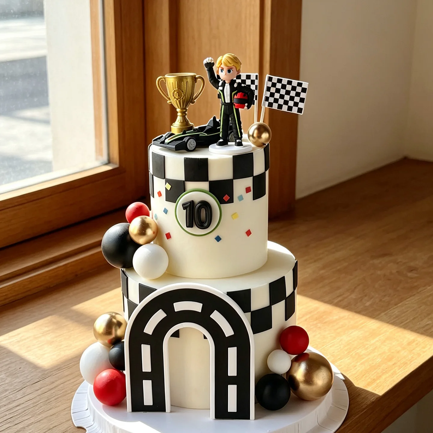 26-1個入りレーシングカーケーキデコレーション、レースカー - Lighting Mcqueen Birthday Decor のレビューと価格