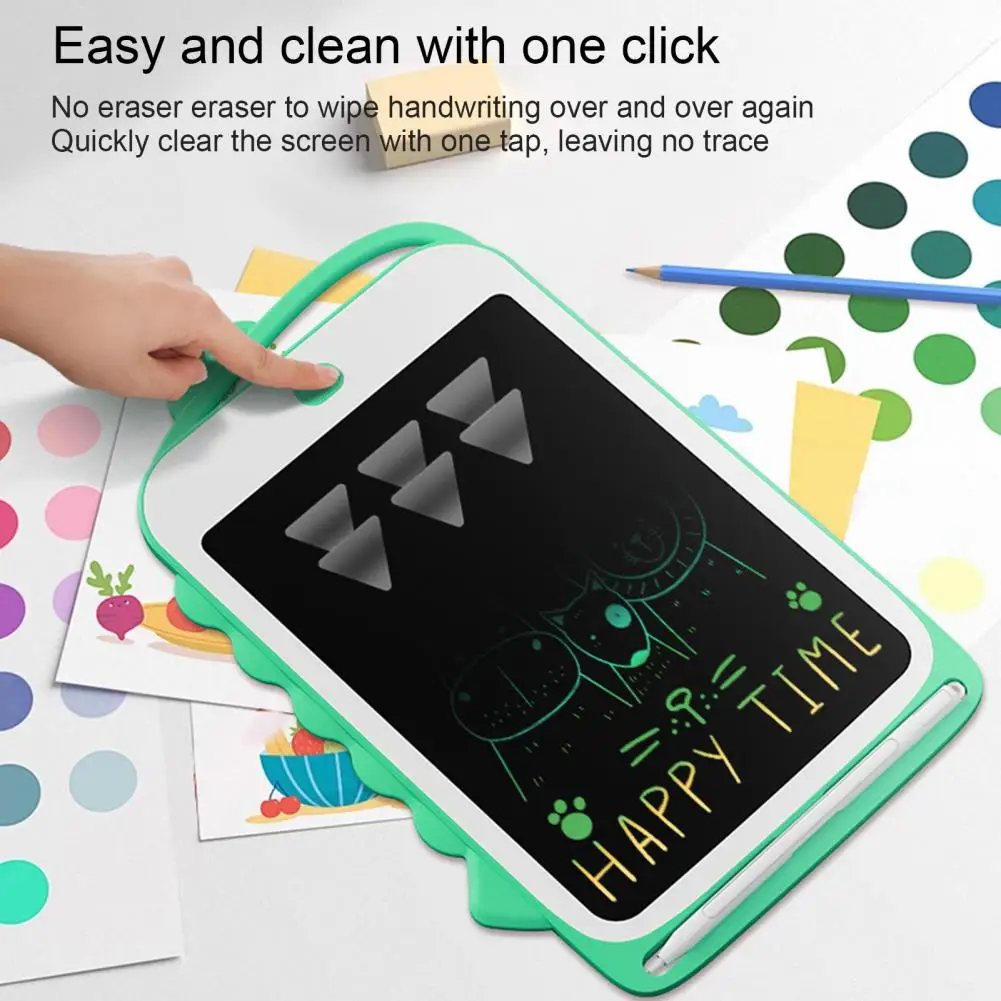 

Easy Erase Kids Drawing Board Colorful Doodle Cartoon Dinosaur Lcd Writing Tablet with Pencil Electronic Graphic for Kids