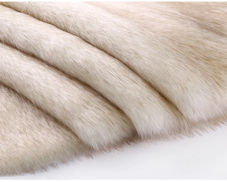 

high grade Imitation fox fur grass dyed pointed fur coat collar performance clothing plush fabric for patchwork