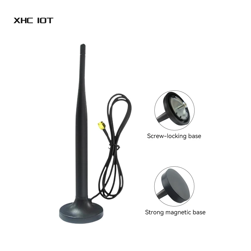 4G Antenna XHCIOT Sucker Antenna SMA-J 3dBi Easy Installation Waterproof Magnetic Base Widely Used Pure Copper Antenna