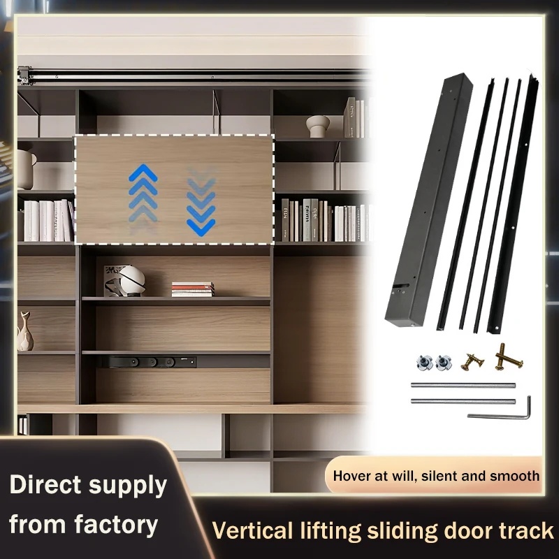 Summit Vertical Lift Cabinet Slide Rail Free Stop Heavy Duty Smooth Operation Suspension Up Down Slide System For Kitchen