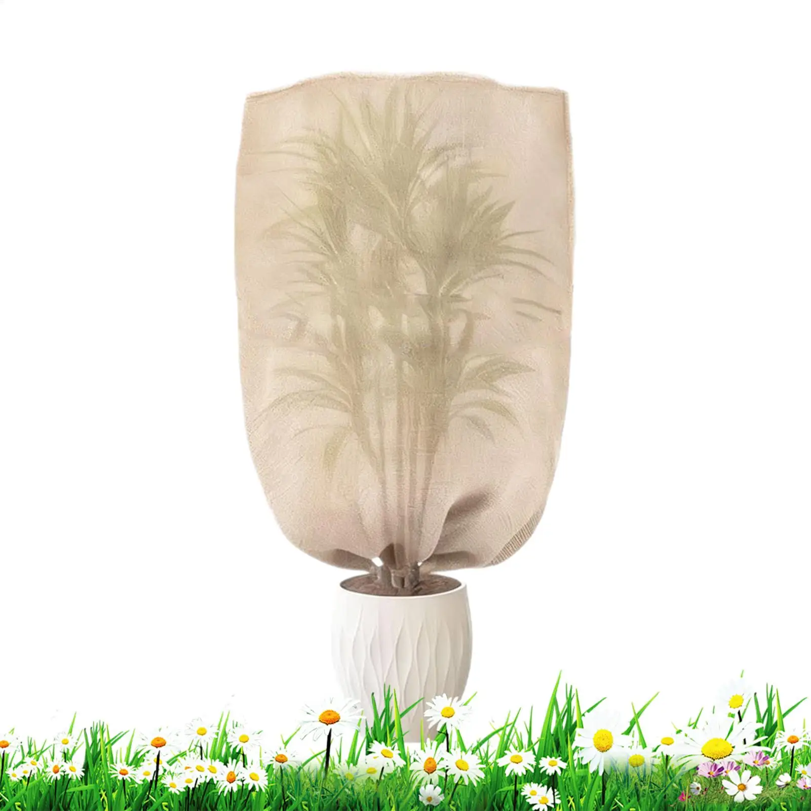 

Frost Covers For Outdoor Plants Burlap Wrap Blanket With Drawstring Shrub Jacket For Outdoor Garden Patio Greenhouse Vegetable