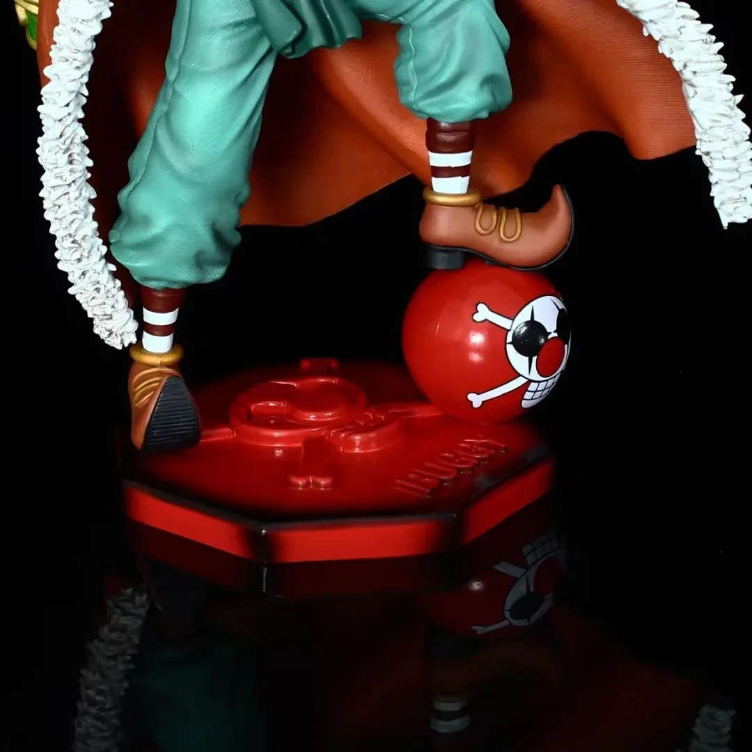 26cm One Piece Anime Figure Four Emperors Clown Buggy Figures PVC Statue Model Collection Desktop Decoration Children Toys Gift