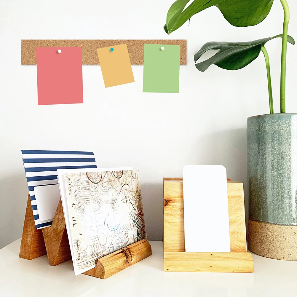 

4 Pcs Corkboard Strip Wall Sticker Strips Hexagon Bulletin Self-adhesive Office