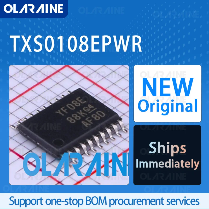 

10/50/100Pcs TXS0108EPWR TSSOP-20 original ic chip Conversion - Voltage level RoHS Data rate 100 Mb/s Voltage 5.5 V