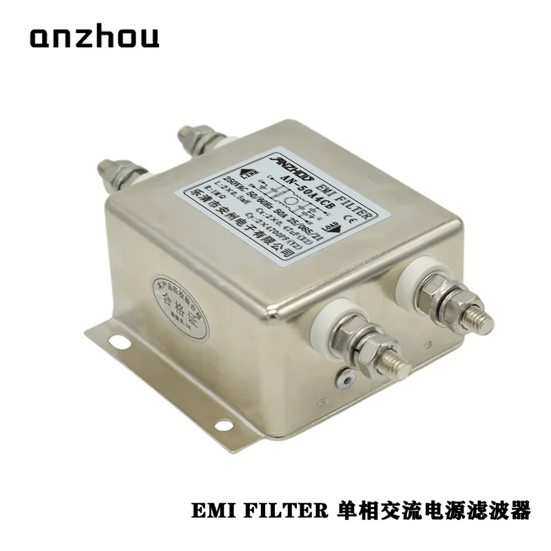 

Single-Phase AC Power Filter AN-50A4CB 50A Brand New For Industrial Electrical Spare Parts Reliable Interference Filtering