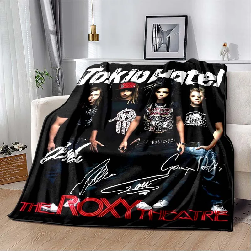 

2026 new model Tokio Hotel Rock Band Tom Bill Kaulitz Blanket,Soft Throw Blanket for Home Bedroom Bed Sofa Cover Kids Gift Cover
