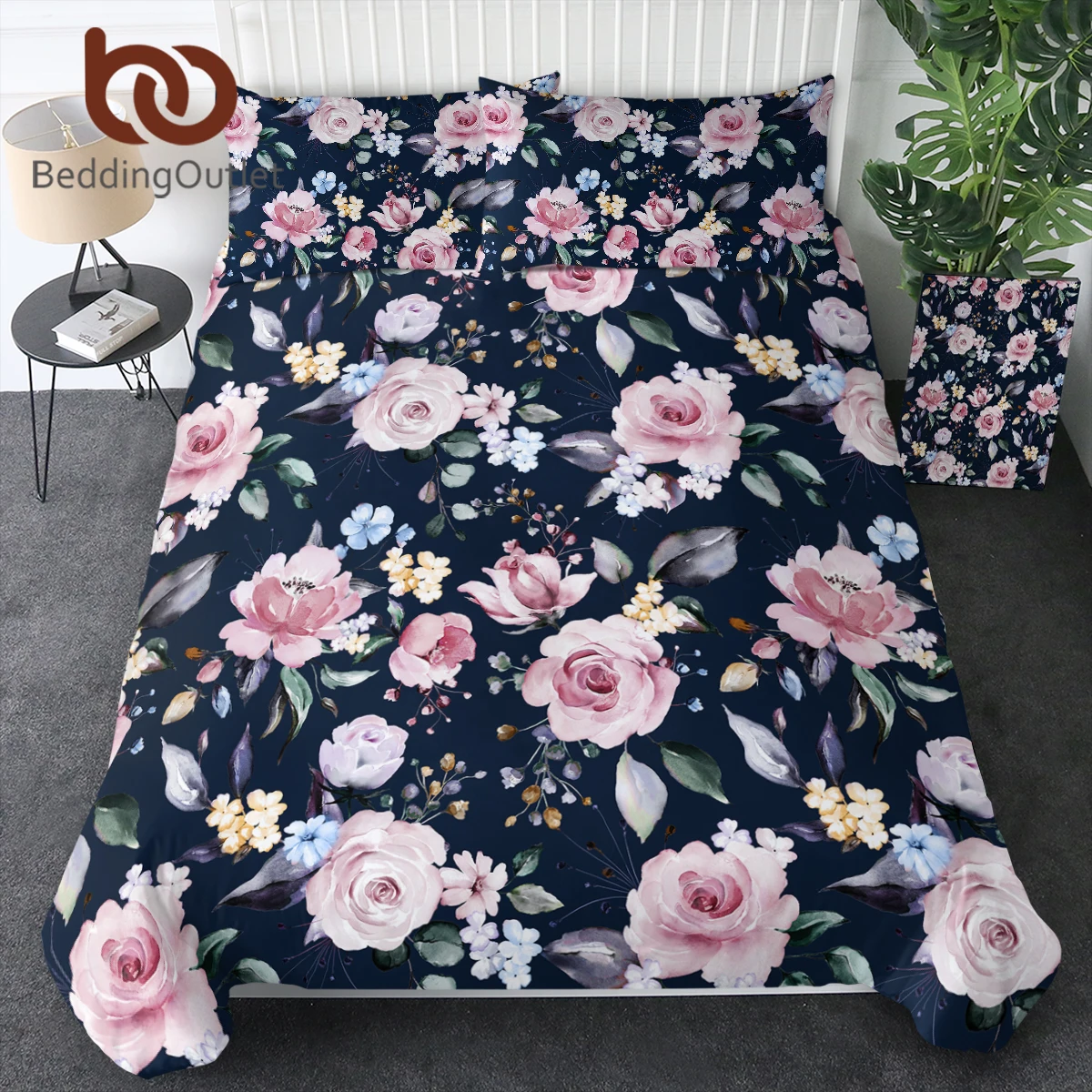 

BeddingOutlet Bedding Set Spring Colorful Flowers Duvet Cover Home Textiles Comfortable Life Beautiful Bedroom Adult