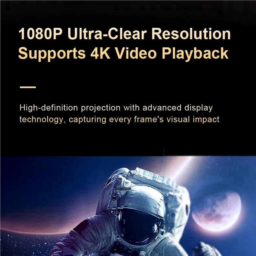 Proyektor Mini X5 Portabel Video 4K, proyektor Mini mendukung Home Theater, colokan AS