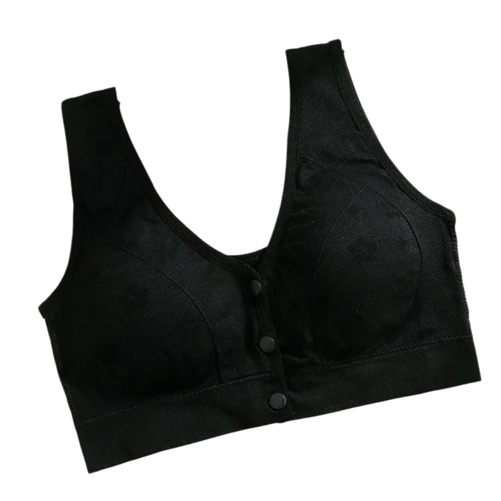 

Elastic Shock Absorption Front Closure Bra Lingerie Breathable Wire Free Bra Soft Comfortable Nursing Bra Lady