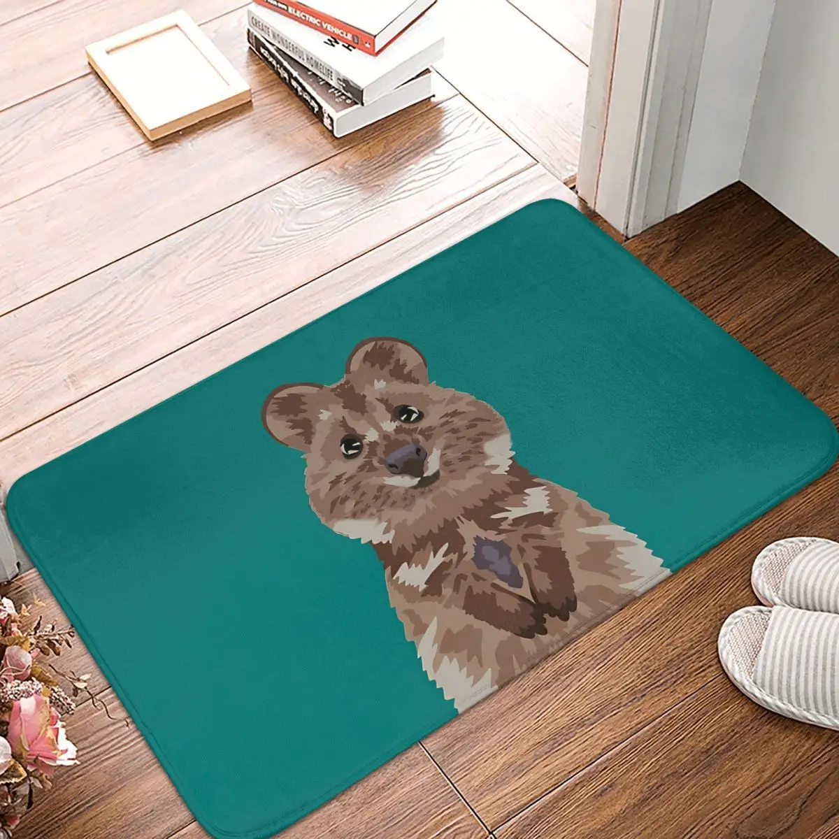 Smile Quokka Non-Slip Carpet Doormat Living Room Bathroom Mat Entrance Door Floor Rug