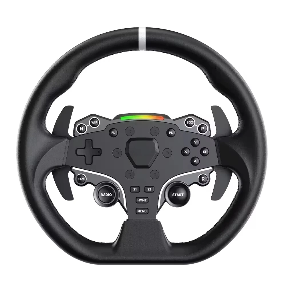 R3 PC Bundle 3 Pedal Direct Drive Wheel Base Peak Torque APP Cloud Control With Steering Wheel Pedals Table Clamp
