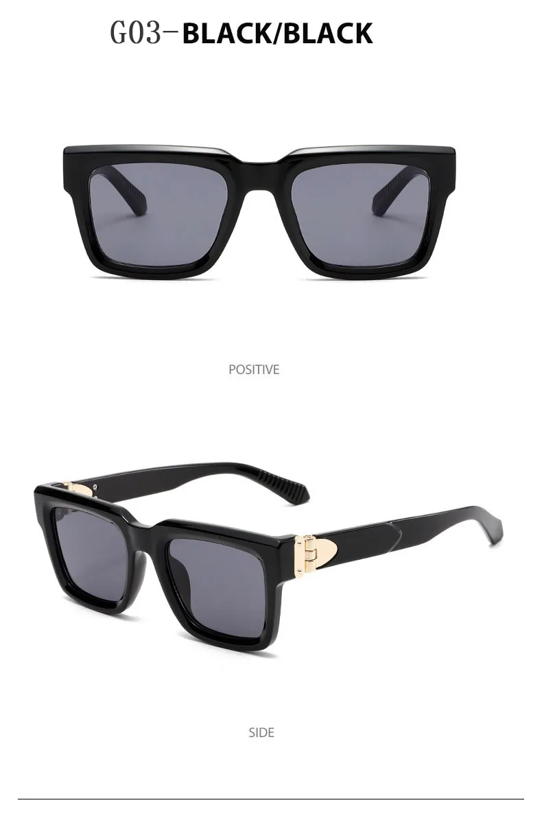 Millionär Quadratische Sonnenbrille Männer Vintage Luxus Sonnenbrille 2025, trendige Mode Gläser Gafas De Sol Hombre Lunette Soleil Femme – Detail 18