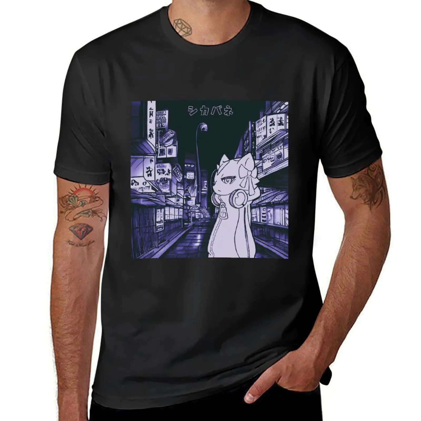 I walk a lonely road T-Shirt anime cute tops new edition T-shirt men