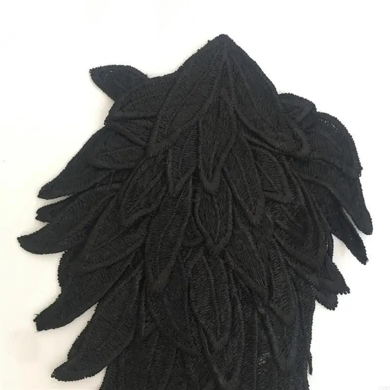

2pcs Angel Wing Fabric Patches Jackets Decoration Appliques Light weight Patches F3MD