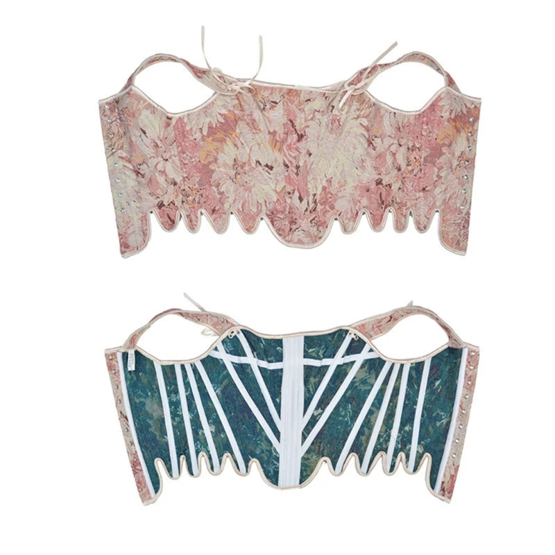 Y1UB – Corset en arête poisson pour femmes, ceinture amincissante façonnante, Costume décoratif pour filles, haut Corset