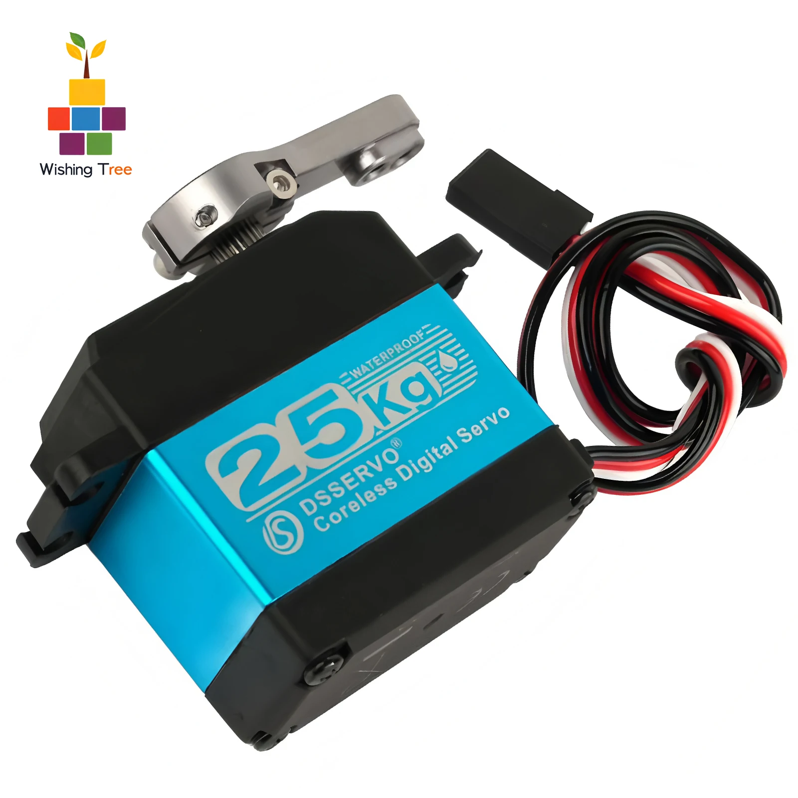 DS3225 Pro 25KG Servo Digital Coreless 270 °   Engrenagem de metal à prova d'água de alta velocidade para robôs de carros RC 1:8 1:10 1:12