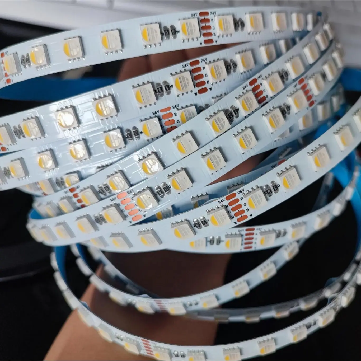 

12V 24V RGBW RGB+6000K LED Strip 60/84/96/120LEDs/m SMD5050 4in1 RGB White RGB Warm White 120 LED/M LED Tape 5M