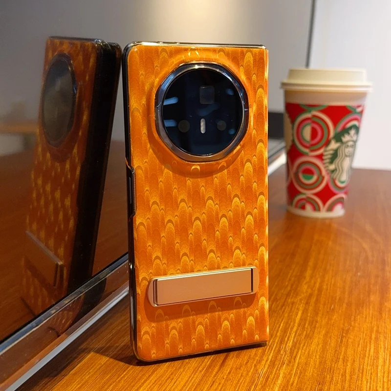 

Блестящий узор павлина для Honor Magic V3 Vs3, кожаный флип-чехол, защитный чехол