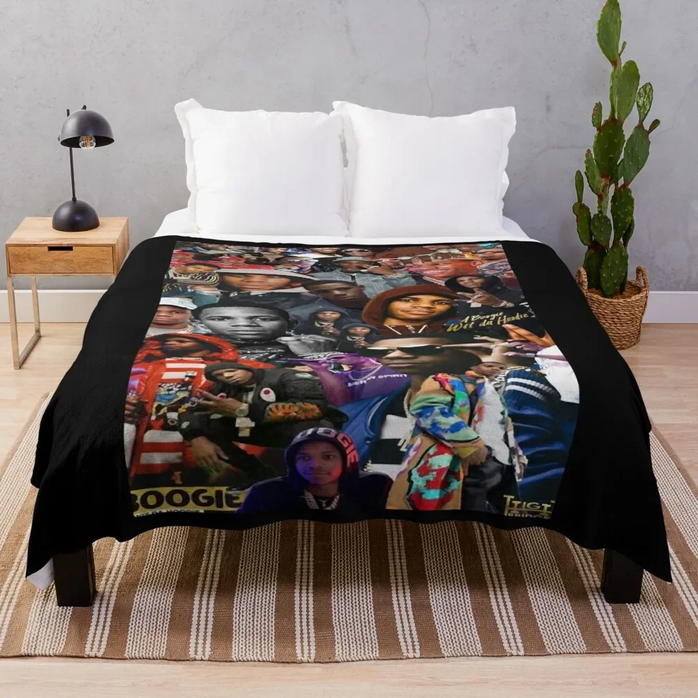 

Gift For Men A Boogie Wit Da Hoodie Gifts For Fan Throw Blanket Soft Beds Sofa Quilt Decoratives Plush Blankets