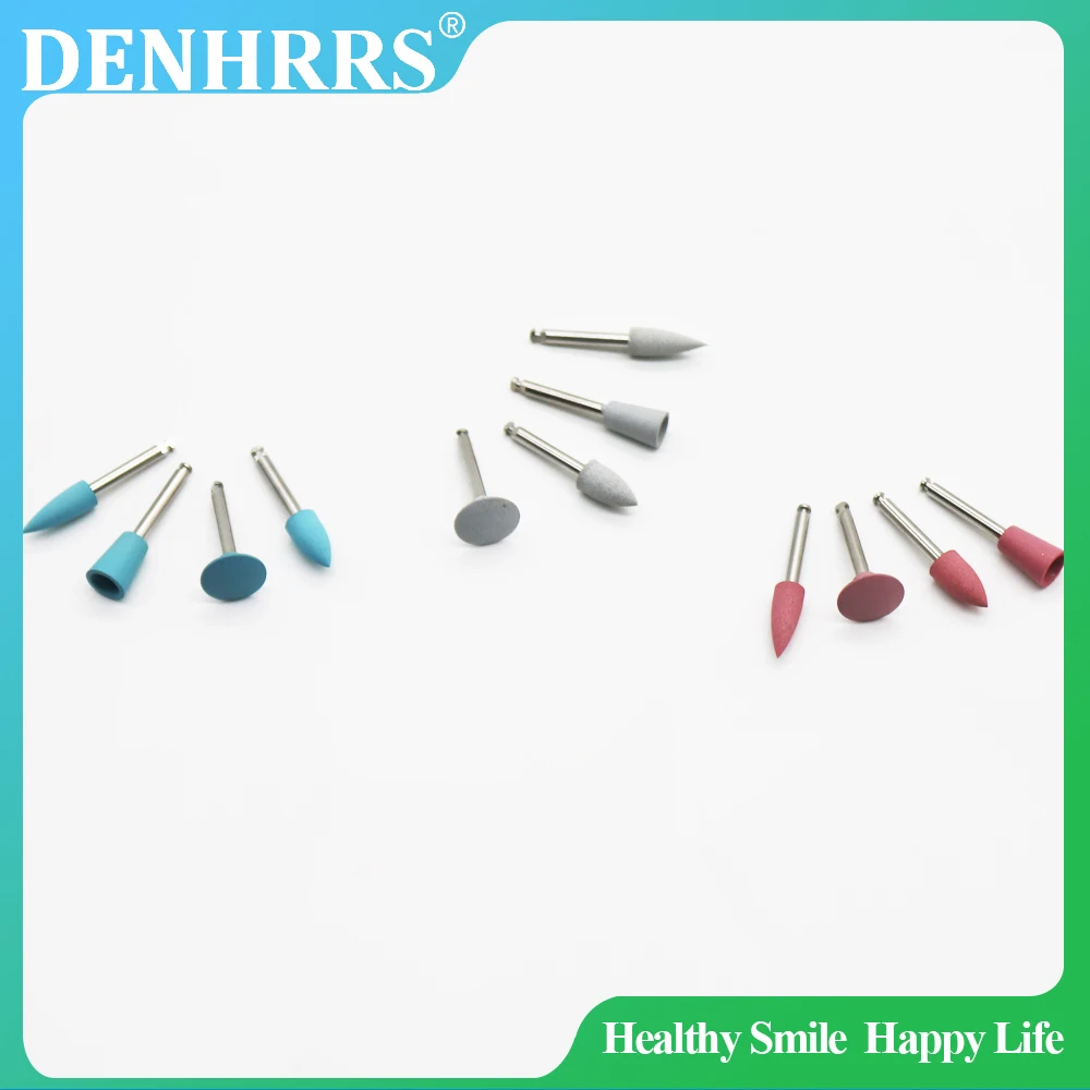 

4pcs/kit Dental Silicone Grinding Heads Teeth Polisher For Low Speed Contra Angle Polishing Dentistry Instrument