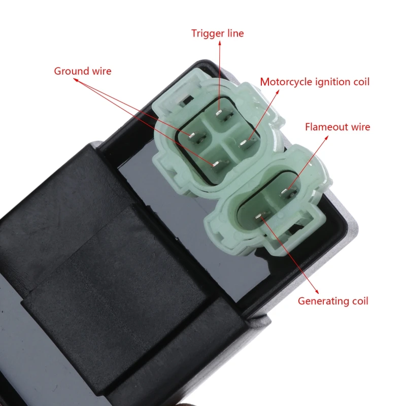 6Pin CDI Ignition Box for 50cc 60cc 80cc 100cc 125cc 150cc 180cc 200cc Moped Scooter ATV Quad Motorcycle