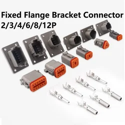 5/10/100set Deutsch Fixed Flange Bracket Waterproof Connector Plug DT04-2P-L012 DT04-4P-L012 DT04-6P-L012 DT04-8P DT04-12P-L012