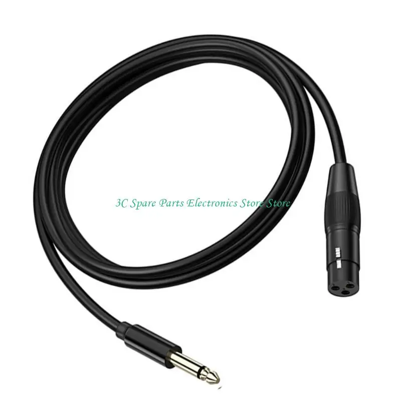 SZ Professional 6.35 mm macho a 3pin Cable equilibrado para altavoces micrófono