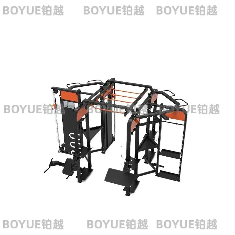 Heavy Duty Smith Machine Squat Rack Power Cage Home Gym Multifunctional Strength Training Station Commercial Fitness