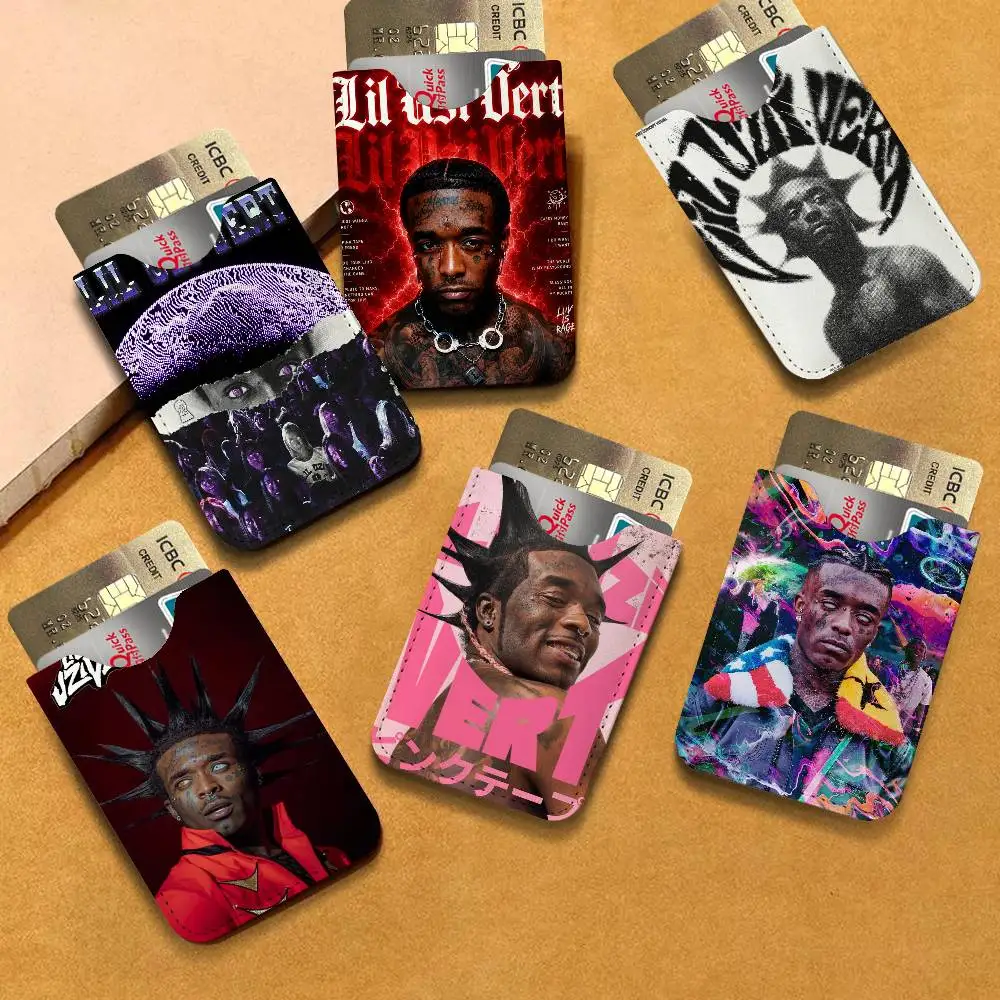 Pop Rap Music Album Cover Lil Uzi Vert Creative Printed with Leather Protective Case Business Portable Leather Credit Bags
