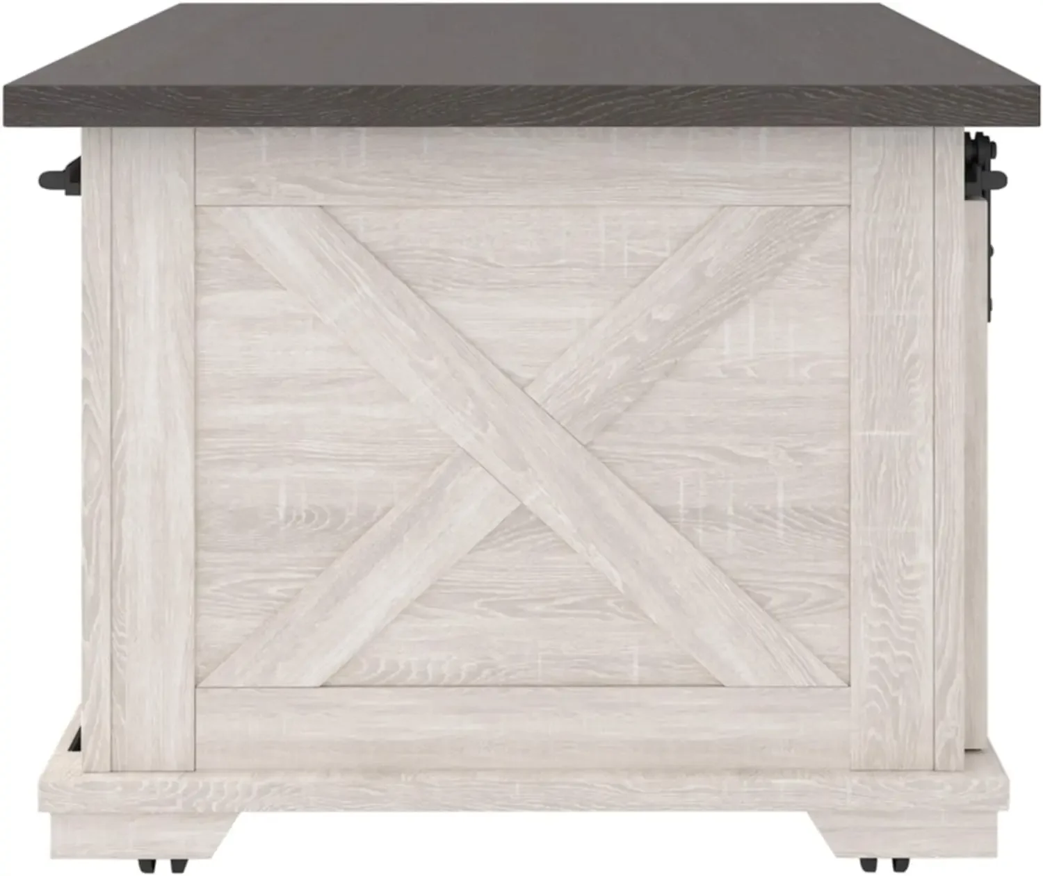 Ashley Dorrinson Farmhouse Coffee Table with Sliding Barn Doors, Signature Design