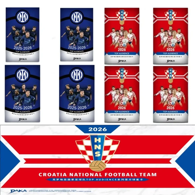Colección de Tarjetas de Fútbol Daka 2025-2026 Messi Yamal Mbappe Ronaldo Roberto Baggio, Tarjetas de Jugadores del Real Madrid, Barcelona, Manchester