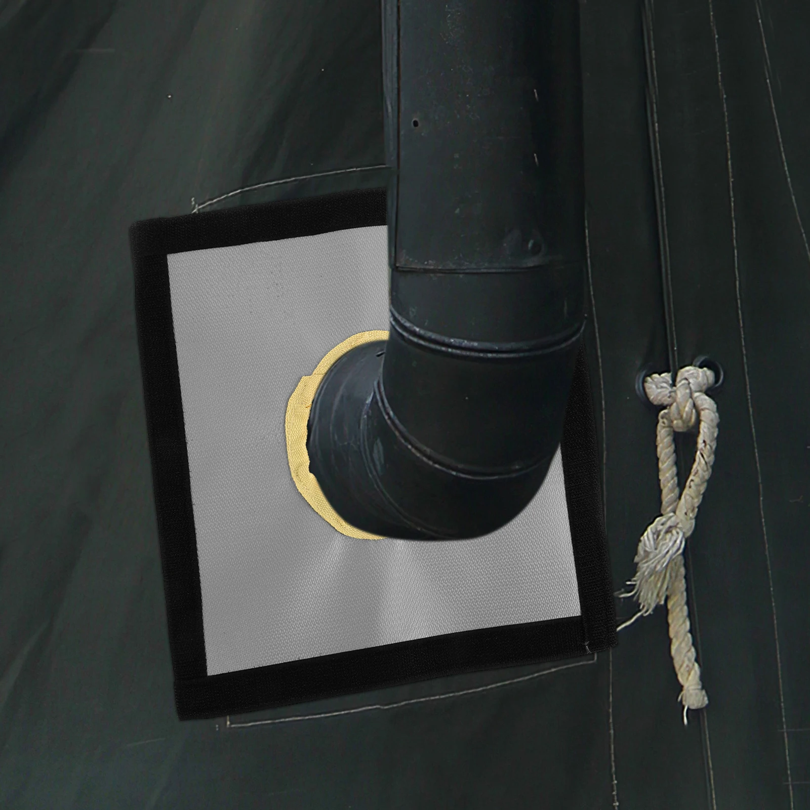 

Camping Tent Fireproof Insulation Wrap Flame Resistant Chimney Edge Protector Anti-Scald Ring Hot Stove Jack Outdoor Accessory