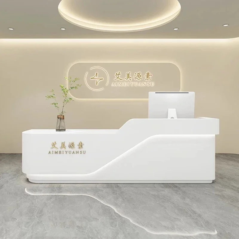 Reception Tables Beauty Salon Desks Counter Desk Pulpito Front Atril Customer Center Business Furniture Receptions Office Table