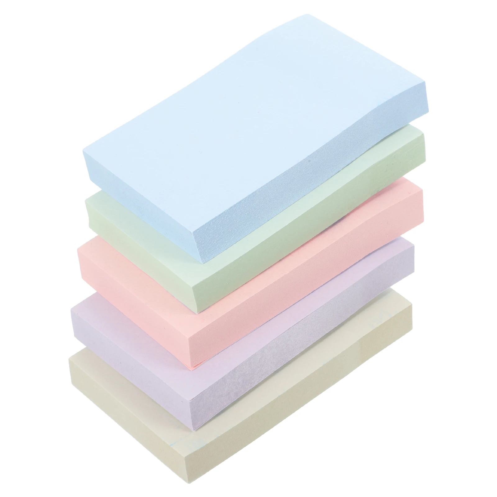 

5 Sets Square 3x2 Mixed Colors Self Adhesive Memo Pads for Office Use Bulk Decorative