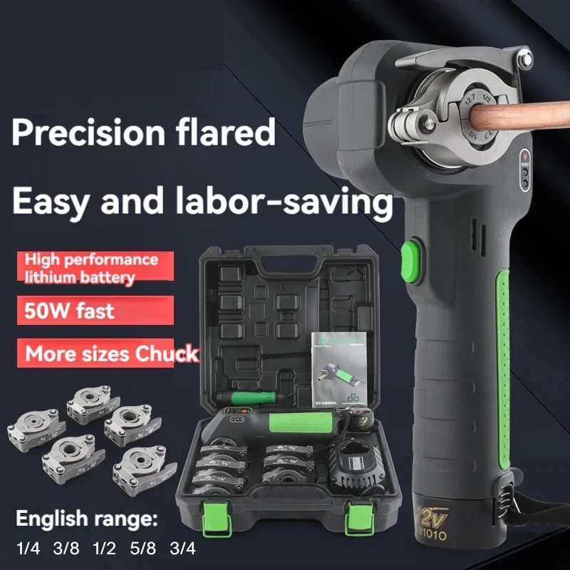 

Обновленный электрический разбрасыватель ST-E800A Литиевый электрический разбрасыватель Набор инструментов для разбрасывания медных труб для кондиционирования воздуха