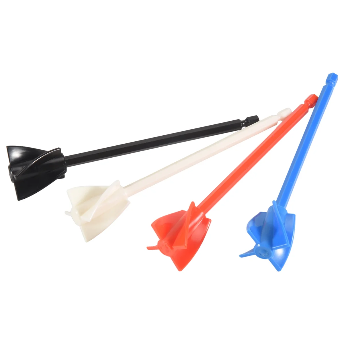 A83X4Pack Resin Mixer Paddles,Epoxy Mixer Attachment for Drill, Reusable Paint Mixer,for Epoxy Resin,Ceramic Glaze,Silicone