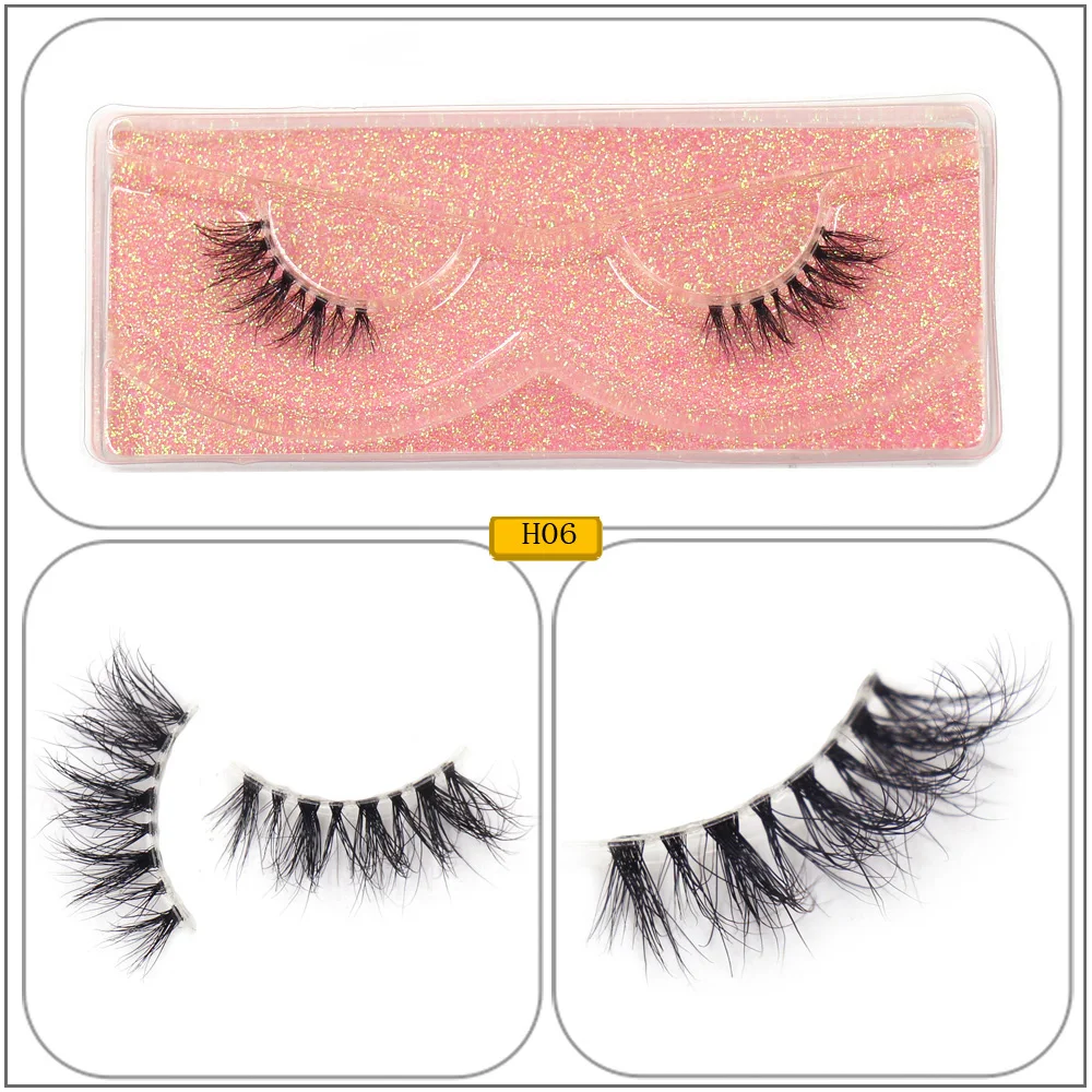 Half Lashes Strip Eyelashes Natural Soft Wispy False Eyelashes Natural Mink Lashes For Daily Makeup Eyelash Extension Fake Lashe