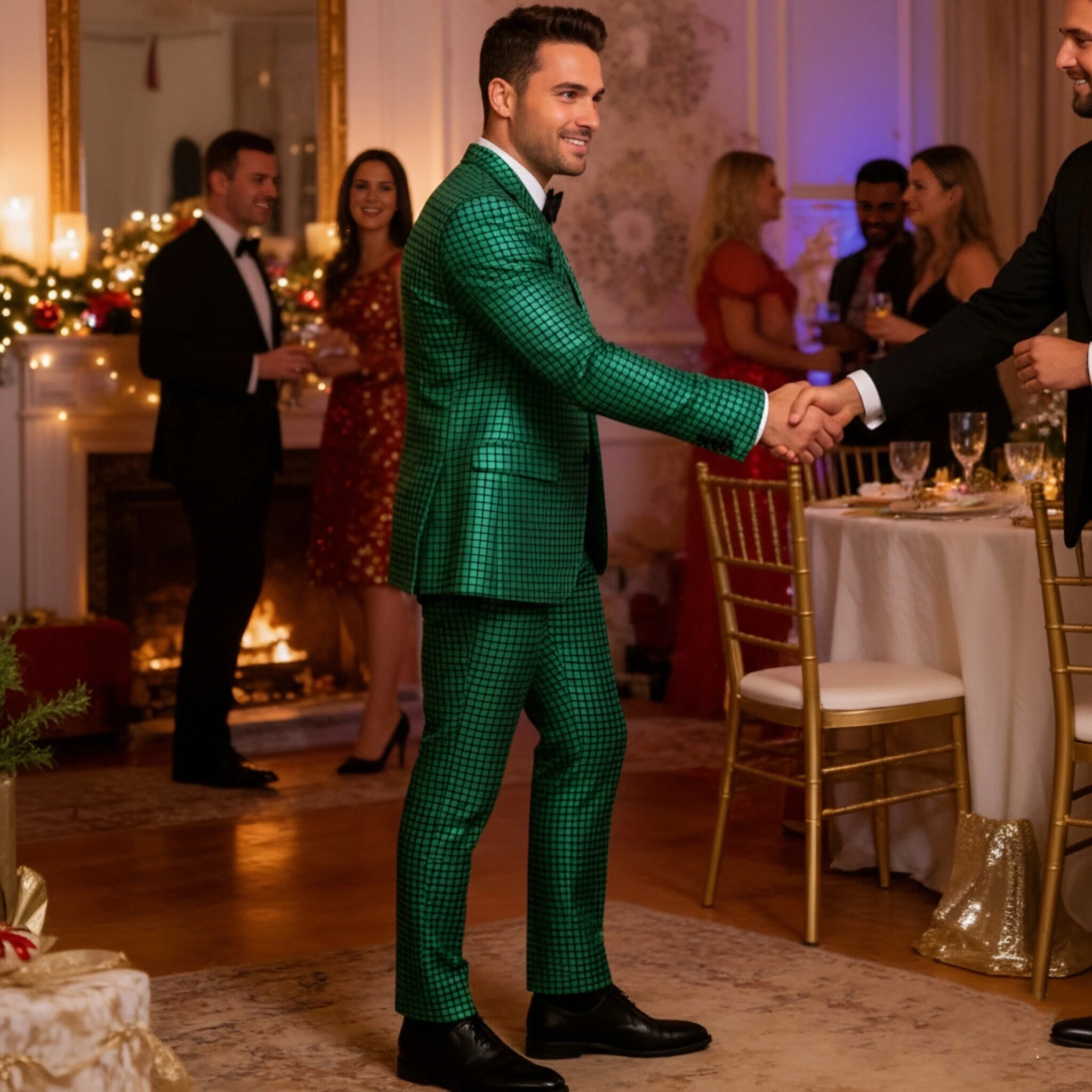 

Мужские брюки с радужным клетчатым узором, пайетками и блестками в стиле 70-х для дискотек, вечеринок, танцоров, певцов, для ночных клубов, диджеев, сцены, выпускных вечеров, костюмные брюки