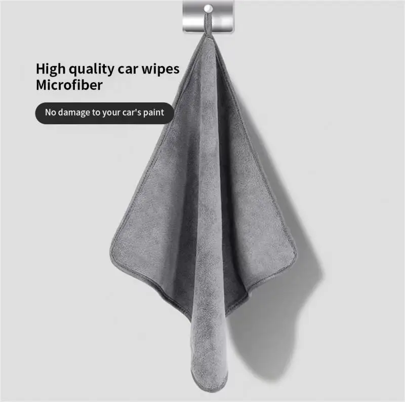 1PC High-end Microfiber Car Washing Towel Auto Cleaning Drying Cloth Hemming Car Care Detailing Cloth Water Absorption Car Rag