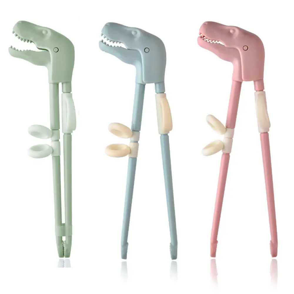 Non-Slip Grip Learning Practice Chopsticks Auto-rebound Stage Training Dinosaur Training Chopsticks Educational