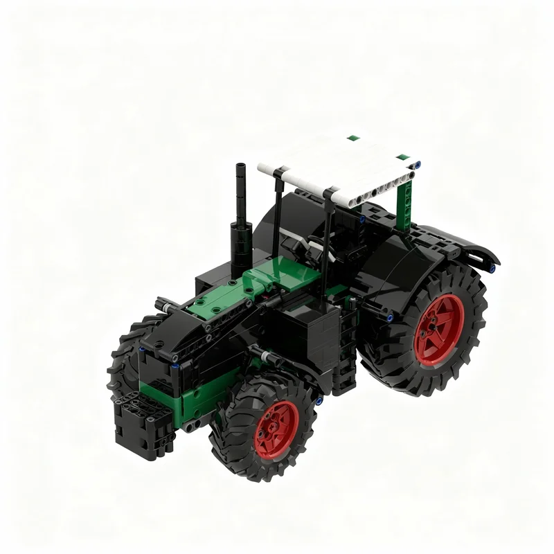 Набор для сборки модели трактора Fendt MOC City Champions Super Car, 654 детали, технологичный конструктор DIY, подарок на день рождения, для демонстрации