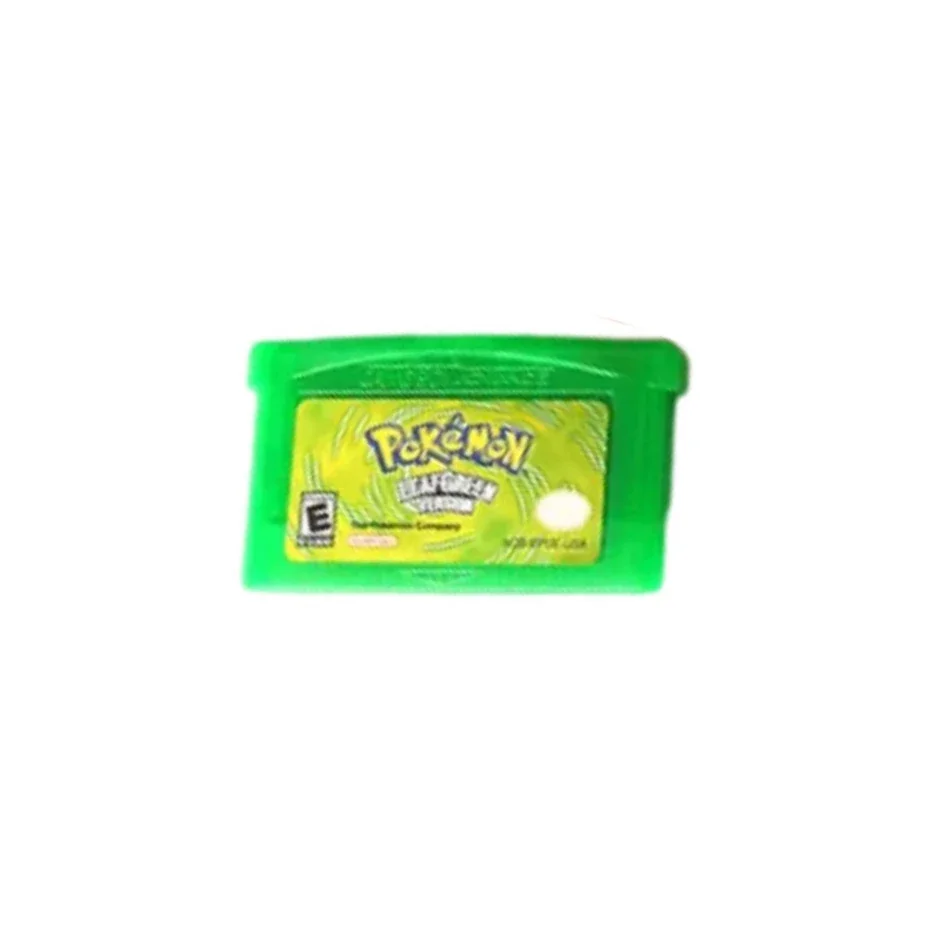 Game Card NDSL/GBM/GBASP GBA Game Cassette Classic Hot Selling Pocket Monster Red, Blue, Emerald, Fire Red Leaf