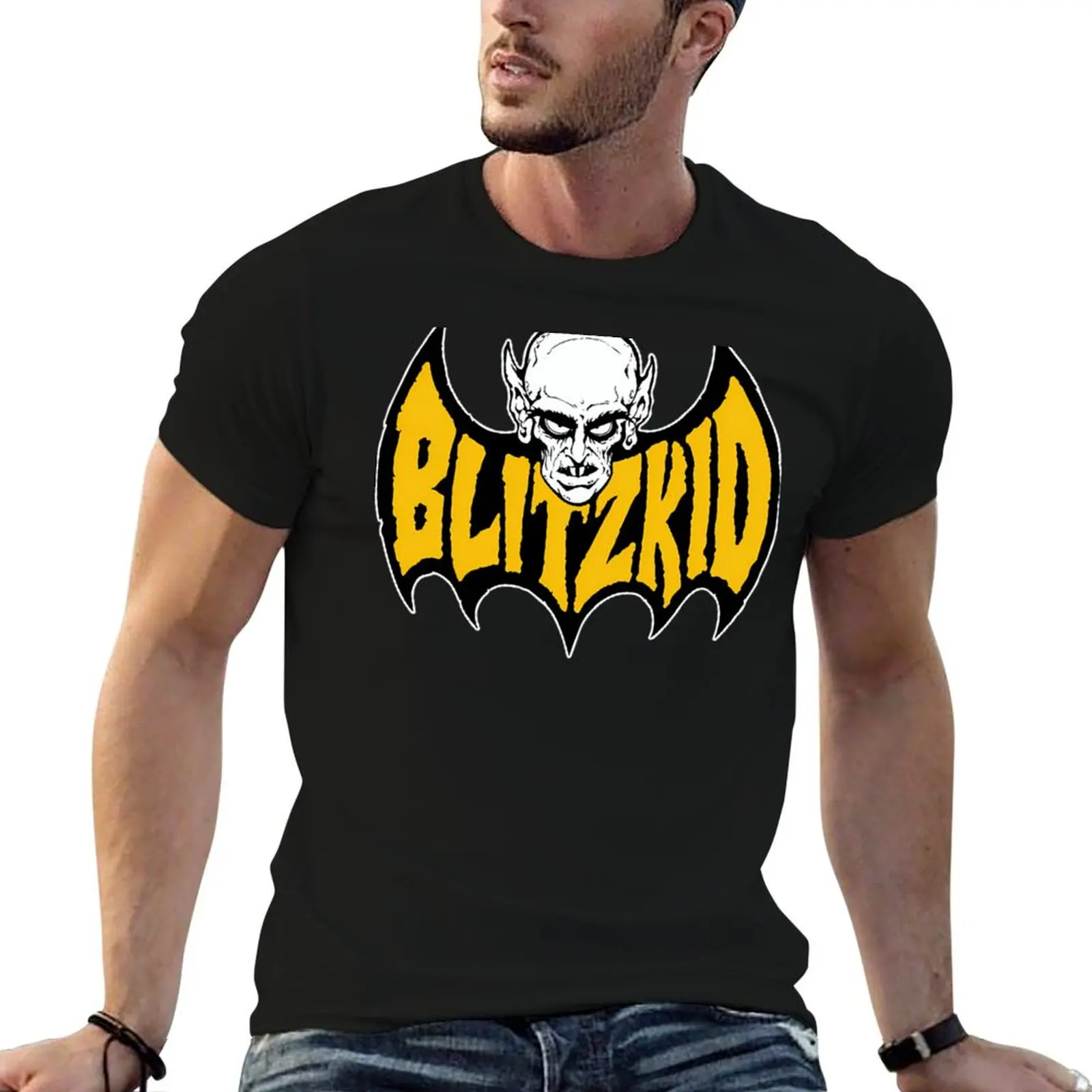 

Horror Punk Band Teenage Bat T-Shirt t shirts for man graphic tees man t shirts graphic cotton t shirts man 100% T-Shirt