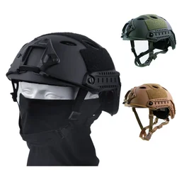 BOOIU Fast Base Jump Helmet PJ Style Airsoft Helmet Tactical Helmet for Paintball Outdoor Sports Hunting Shooting