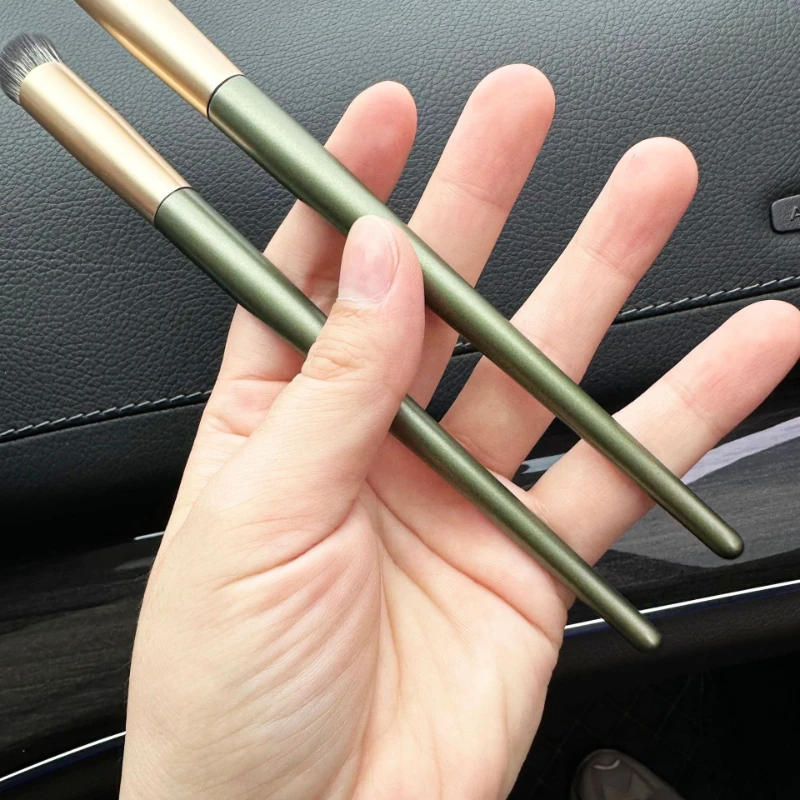 ディテールブラシ 指腹ノーズコンタリングコンシーラーブラシ コンターフェイスルースパウダーブラシ ポータブルメイクアップブラッシュビューティーツール