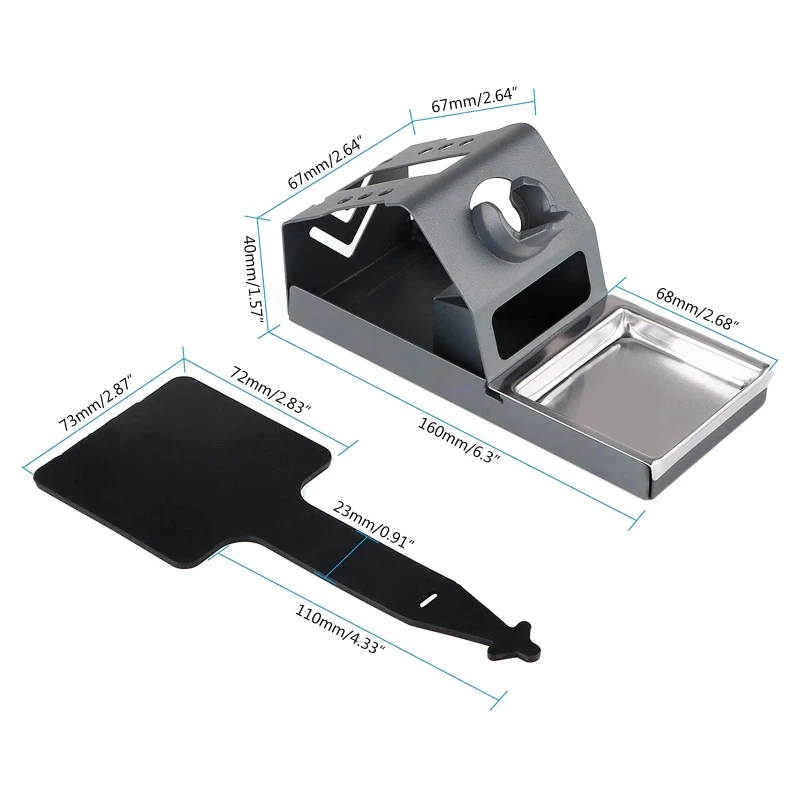 Soldering Iron Holder T12 Soldering Station Iron Stand with Tip Cleaning Coil- Curling Holder Soldering Iron Holder Stand